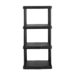 4-Shelf Plastic Storage Shelf, Black, 22" W x 14" D x 47" H(Shipment from Walmart)