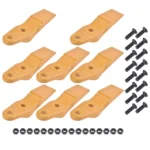 8 Pack Bucket Uni-Teeth with Hardware 1324720 Fit for Caterpillar Skid Steers 247 257 - Image 2