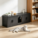 Wooden Cat Box Cabinet - Image 5