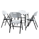 4pcs 47*54*84cm Garden Plastic Folding Chair White - Image 21