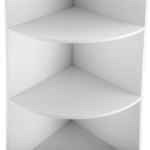3-Tier Corner Salon Cabinet with 1 Door & 1 Drawer, 15mm E0 Grade Particleboard Matt White, 75.2" H Multipurpose Storage Cabinet for Beauty Salon Spa Bathroom Bedroom - Image 12