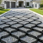 32.81 x 9.84 FT Gravel Grid, 2" Permeable Geo Grid Driveway Stabilizer for Garden, Patio & RV Parking