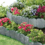 Garden Edging Border,Imitation Stone Effect Garden Lawn Border,No Dig Flexible Lawn Edging and Flower Bed Border (Grey-20) - Image 4