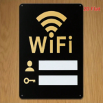 CIFbuy Retro WiFi 2D Flat Metal Sign 8x12 Inch" Vintage Iron Wall Plaque With User & Key Icons, User & Key Icons, Aesthetic Home Decor 8x12 Inch VintaikTok, 8x12 Inch VintaikTok, t Self-pickup Logiopics - Image 3