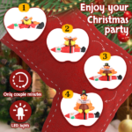 Replace 57412109 4.9 FT Lighted Christmas Inflatable Decoration, Inflatable Turkey Sitting on Santa Claus, Funny Blow Up Yard Decorations with Built-in LED Lights for Holiday Party Front Yard Lawn Garden Decor - Image 18