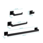 4- Piece Bathroom Hardware Set - Image 2