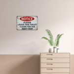 CIFbuy 1pc Vintage Funny Toilet Metal Tin Sign, Please Keep Toilet Clean Rules Poster, 8x12in Unframed Wall Art, 8x12in Unframed Wall Art, Novelty Bathroom MetikTok, MetikTok, , 8x12in Unframed Wall Art Self-asckup Logiopoom - Image 2