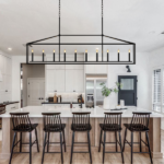 10 Lights Farmhouse Black Chandelier Rectangular Linear Pendant Lighting for Dining Room Kitchen Island - Image 2