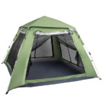240*240*150cm Spring Quick Open Four-Person Family Tent Camping Tent Green - Image 24