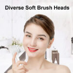 Facial Cleansing Brush, Sonic Facial Brush with 3 Brush Heads for Daily Skin Care, Rechargeable and Gentle Face Exfoliator - Image 4