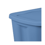 Large Storage Bin, 18 Gallon Durable Plastic Storage Tote with Snap-on Lid, Light Blue, 8 Pack (Shipment from Walmart) - Image 2