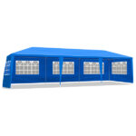 Same Code 25767482 10'x30' Outdoor Party Tent with 8 Removable Sidewalls, Waterproof Canopy Patio Wedding Gazebo, Blue - Image 5
