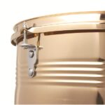 [Do Not Sell on Amazon] 13" & 14" Timbales Drum Set with Stand and Cowbell Golden - Image 5