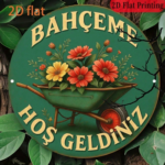 CIFbuy 1pc 8x8 Inch Round Kitchen Witch Sign, Vintage French Style Wall Art, German Language Decorative Plaque, 2D Flat Home Kitchen De TikTok, TikTok, Self-pickup Logiopics - Image 11