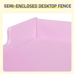 Kids Study Desk and Chair Set with Storage, Pink MDF, 60.5*41.5*50cm - Image 7