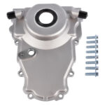 Timing Chain Cover w/ Dual-10AN Turbo Oil Drain Bungs Fits for Gen IV GM LS Series Engines 6.0L 5.3L 4.8L 6.2L V8 - Image 8