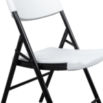 4pcs 47*54*84cm Garden Plastic Folding Chair White - Image 18