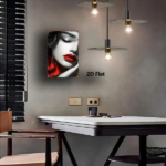 CIFbuy 1pc Red Lips Rose Metal Sign 8x12 Inch, Vintage Printed Tin Plaque Iron Wall Art, Retro Decor For Home Bar Garage Cafe Restauran TikTok, TikTok, Wall Art Self-pickup Logiopics - Image 4