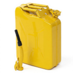 20L US Standard Cold-rolled Plate Petrol Diesel Can Gasoline Bucket with Oil Pipe Yellow 2 Pairs of Gloves - Image 7