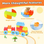 150 PCS Building Blocks Set with Wheels, Learning Toddler Blocks for 3+ Years Old - Image 6