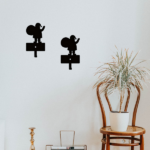 CIFbuy 2 pcs Christmas Angel Wall Decor Rustproof Metal Key Belt Hooks (TikTok, temu pick-up service) - Image 5