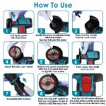 Cordless Mini Angle Grinder- 2x12V 1100mAh Batteries , 19000RPM Motor, Air Vents for Heat Dissipation - Includes Cutting Wheels/Saw Blade/Sanding Disc for Metal/Wood/Tile - Image 8