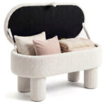 Set of 2 Dining Chair Set (Grey&Walnut), Teddy Velvet Upholstery & Plush Padded Design - Image 24