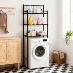 Over the Toilet Storage, 3-Tier Over Toilet Storage Rack for Bathroom, Metal Bathroom Organizer Shelves Over Toilet, Black (Shipment from Walmart) - Image 4