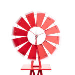 8FT Weather Resistant Yard Garden Windmill Red - Image 17