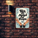 CIFbuy 1pc Vintage Tin Sign Watch Me Manifest My Dreams Metal Wall Art Waterproof Rustproof Retro Plaque Decor For Bedroom Bar Garage TikTok, TikTok, ge Self-pickup Logiopics - Image 5