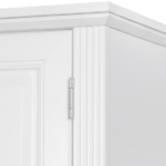 K&K 71" Tall Kitchen Pantry Cabinet with 3 Pull Out Cabinet Organizers, Farmhouse Embossed Texture Storage Cabinet with 6 Door Shelves, 2 Drawers, Freestanding Cupboard for Kitchen, Dining Room White - Image 16