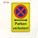 CIFbuy No Parking Metal Warning Sign Parking Verboten Yard Garage Restaurant Bar Cafe Wall Decor (TikTok, temu pick-up service) - Image 5