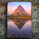 CIFbuy Mountain Lake Reflection Metal Sign, 8x12 Inch Decorative Wall Art, Durable Metal Plaque Painting For Bedroom Kitchen Home Decor TikTok, TikTok, Self-pickup Logiopics - Image 3
