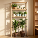 3-Tier Over Toilet Storage Shelf, Solid Pine Wood Bathroom Space-Saving Organizer Rack with Anti-Slip Feet, Tool-Free Assembly Above Toilet Shelving Unit - Image 6