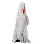 4.3ft Halloween Decorations Outdoor Life Size Animatronics Ghost with Trident, Sound-Actived Party Decor with Green Lights and Creepy Sound, Scary Haunted House Props for Garden Yard Lawn - Image 3