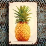 CIFbuy Stylized Pineapple Metal Sign 8x12 Inch Rustic Iron" Wall Art, Vintage 2D Flat Home Bar Decor, Flat Home Bar Decor, Waterproof & Rustproof RustiikTok, RustiikTok, t Self-pickup Logiopics - Image 3