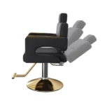 Adjustable Salon Stool with Back, 360° Swivel Round Beauty Stool, Height 19-25 Inch, Black (Shipment from Walmart) - Image 11