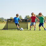 47" Portable Folding Soccer Goal (Size M, Black) - Heavy-Duty Metal Frame, Tear-Resistant PE Net - Image 7