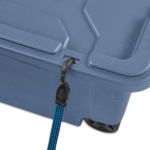 40 Gallon Durable Plastic Storage Tote with Latching Lid and Pull Handle, Blue, 2 Pack (Shipment from Walmart) - Image 5