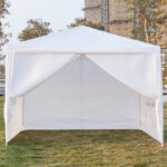 3 x 3m Four Sides Portable Home Use Waterproof Tent with Spiral Tubes White - Image 21