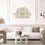 CIFbuy™ Iron Mandala Lotus Wall Art, Zen Style Wall Hanging, Luxury Theme Home Decor (TikTok, Temu: Self-pickup available) - Image 3
