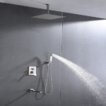 Shower system combo with hand shower, 16 inch shower head and tub spout - Image 10