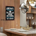 CIFbuy Aircraft Mechanic Metal Sign 8x12 Inch Vintage 2D" Flat Square Wall Art, Plaque For Home Bar Garage Club Restaurant VintagikTok, VintagikTok, t Self-pickup Logiopics - Image 2