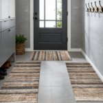Three-piece kitchen rug set, non-slip and washable, abstract pattern kitchen hallway rug, soft and comfortable, suitable for sinks, floors, entrances, hallways and bathrooms. - Image 12