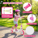 3-Wheel Kids Scooter with LED Light-Up Wheels for Toddlers Ages 2+ - Image 5