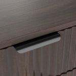 10-Gallon Woodgrain Tilt-Out Trash Can Cabinet Wooden Garbage Recycling Cabinet with Wave-Textured Hideaway Drawer&Pull-Out Bin-Multipurpose Kitchen/Bath Organizer in Walnut Finish - Image 3