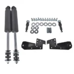 Front Bolt On Shock Relocator Kit Fit for Chevrolet Bel Air Impala El Camino 1958-1964 Black - Image 2