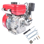 3HP 4-stroke Heavy Duty Single Cylinder Diesel Motor Engine 196CC/2200W (Red) - Image 6