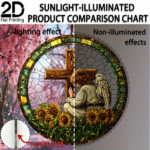 CIFbuy Acrylic Suncatcher Colorful Cross Window Ornament Garden Home Decor Birthday Gift (TikTok, temu pick-up service) - Image 3