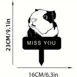 CIFbuy Exquisite Hamster Memorial Metal Yard Stake - An elegant decorative piece, a perfect memento for your beloved pet, an alternative to outdoor statues.(TikTok/temu self-pickup orders) - Image 2